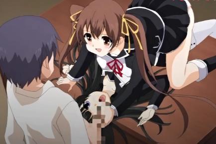 【辱め】髪の毛でおちんぽを手コキフェラご奉仕されて我慢できずに顔面に濃厚ザーメン発射しちゃう！！