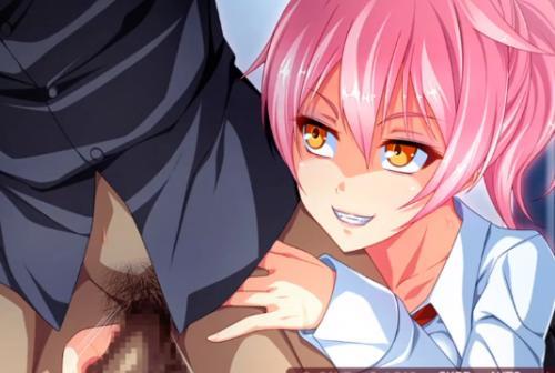 【美少女】淫乱ビッチなギャルJKからチンポを取り出されて手コキ射精管理されちゃう！？