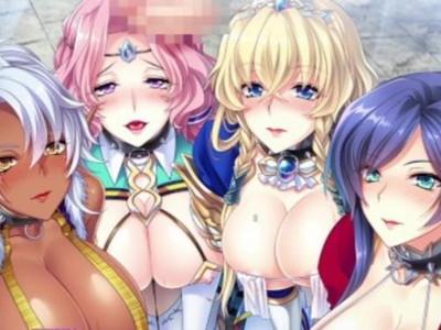 《爆乳》チンポ大好き淫乱姫様たち♥♥大きなぽよぽよおっぱいを揺らしながら誘惑ビッチ女たち^_^