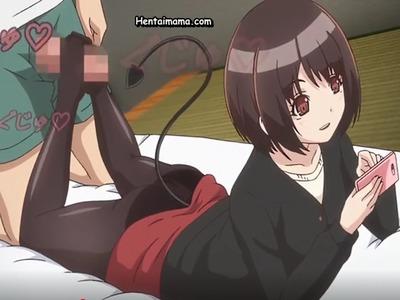 激かわロリサキュバスのおざなりな足コキ…極小マンコだけでもイキそうなのに絶倫リングでミイラになるまでヤラれた