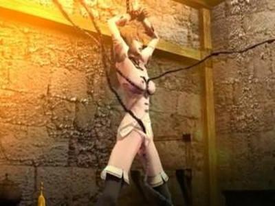 『3DCG 』捕らえられたお姫様は魔女の思うがままにレイプ。触手・魔法、使える物は何でも使う鬼畜なエロ魔女。