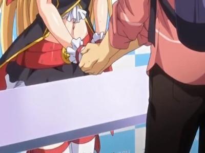 《エロアニメ》ファン握手会でアイドル美女がド変態男のお仕置きとしてアナルに玩具ぶち込まれる…！感じてアヘ顔イキに♡