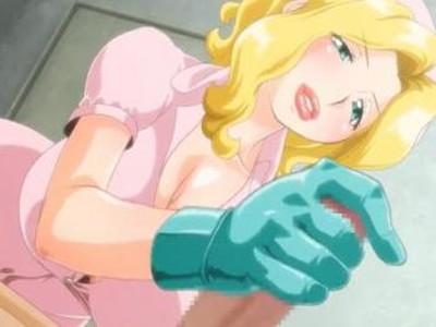 『手コキ』経験豊富なエロナース。こんなに大きなチンコも物おじせず、手コキですぐ射精させてしまう。