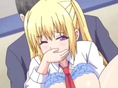 金髪ロリ美少女JKが学校のトイレで男子生徒と生本番セックスを堪能しまくる♡