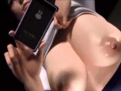 《3DCG》爆乳JKに足コキ刺激されてそのまま肉棒挿入ッ！！ﾄﾞM男が気持ち良すぎてガン突きファックで淫乱に♥