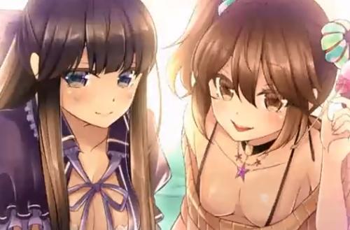 【耳舐め】可愛い美少女二人から甘い声で誘惑されておっぱい乳首チラ見せられて我慢なんてできないでしょｗｗｗ