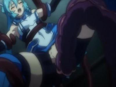 『美少女』触手に処女を奪われる魔法少女。うねうねした化物はマンコの匂いに誘われて興奮が収まらない。