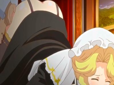 【おっぱい】チンポの動きに連動してぶるぶる揺れるおっぱいがエロすぎるメイドとの後背位セックス！