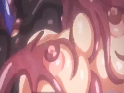 【レイプ】ヌルヌル触手にレイプされイキまくる変態女