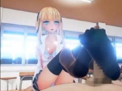 放課後の教室でツンデレ彼女がなんだかんだ言いながら足コキしたりフェラしたりたっぷり生ハメさせてくれる♥