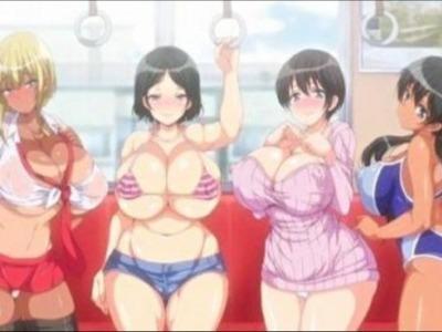 爆乳ドビッチJKが電車内で全裸おしゃぶり♥種付けレイプでアヘ堕ち！