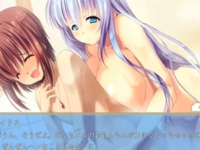 【手コキ】爆乳美少女がおっぱい背中に押し付けて、おちんちんシコシコしてくれる