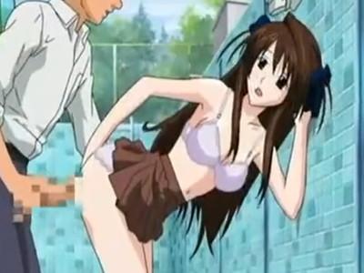 【バックハメ】おっぱい大きくて顔もめっちゃ可愛い女子高生のトロトロマンコに後ろから挿入！