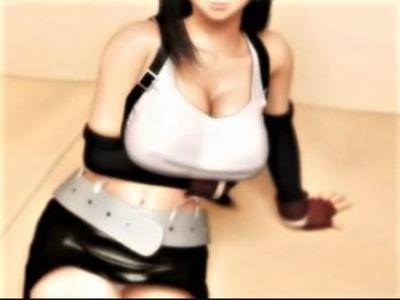 エロゲの中から本物のティファが出てきて即えっち♥ロケットおっぱい揉み放題！ピンクのマンコに激ピス種付け！！