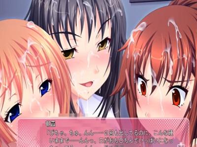 【４P】えっちな3人の姉にチンポ凝視されそのままトリプルフェラ！