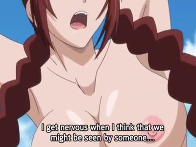 【おっぱいおしつけ】屋上でセックス！バックハメで大興奮してたらフェンスに父押し付けてよがってた！