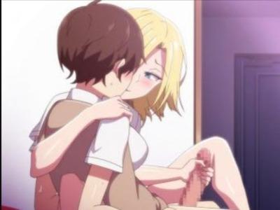 『いいチンポじゃん♥』デカチンに目をつけられた男子が巨乳ヤリマンに生ハメで搾り取られる！