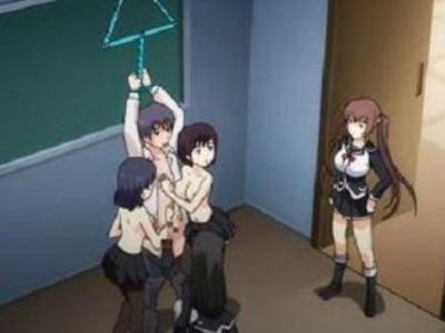 男子を拘束調教するビッチ痴女だらけの学園！しかしデカマラに夢中になってもの凄いエロプレイで返り討ちアクメ♥