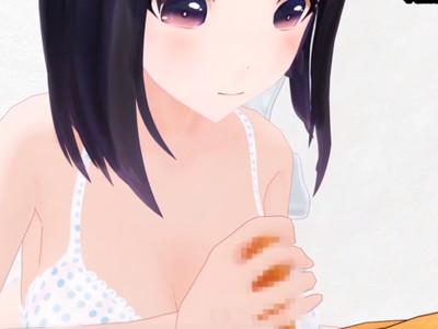 【ビッチ】ぎちぎちに勃起したおちんちんに興奮して、そのままぱっくんしてくれるロリJK♡