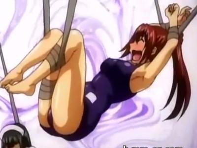 【退魔忍】現代に現れたくのいちをロープで縛り、エッチなおマンコとおっぱいをいじいじしちゃう♡