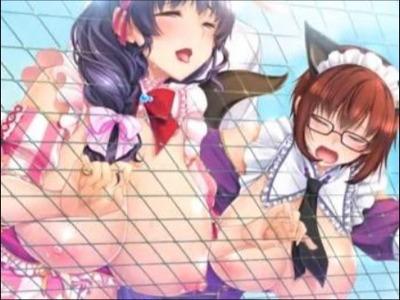 学校の屋上でネコ耳コスで犯されて悦んでいるのは･･･爆乳人妻！娘の担任に交互ファックされてアヘるヤバいママたち♥
