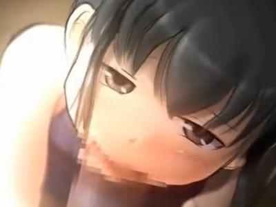 【妹】ド変態な妹がスク水姿で兄のチンポしごいてくれる