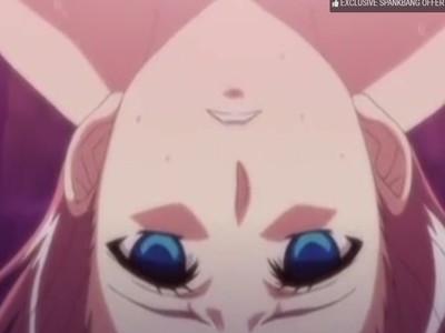 【レイプ】触手に拘束され、おマンコもお口もお尻もねっとりぐっちょり犯されイク！！