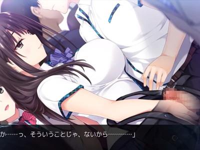 満員電車の中で男の子にいたずらしちゃうエッチな女子高生♡