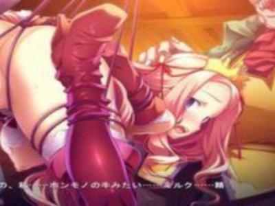 ふたなりお姫様をケツ穴まで丸出し吊り緊縛でチンポに搾乳機装着！激ピスアナル姦でビュンビュンアクメ！