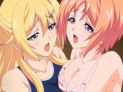 【乱交】巨乳美少女二人とのレズまじりのハーレムセックス♡