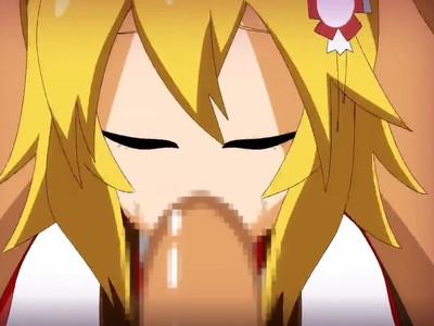 【NTR】獣耳のロリロリ巫女さんに他人棒をむりやり突っ込んでイラマチオ！そのままぶっかけ！！