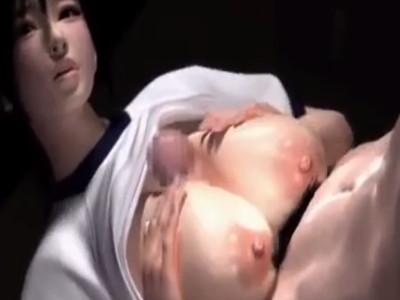 【ブルマ女子高生】女子更衣室に忍び込んだら、超巨乳のブルマ女子がいて…そのままパイズリファック！