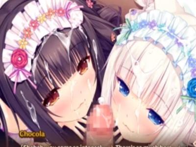 【ハーレム】エロかわいいロリメイドのダブルフェラが気持ちよすぎる！
