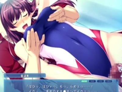 【競泳水着】えっろぉ！競泳水着のエロおっぱいを揉みしだく！！