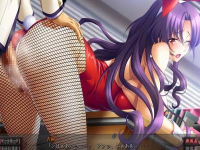 網タイツのバニーちゃんを後ろから犯す！！がっつりたっぷり膣内射精♡