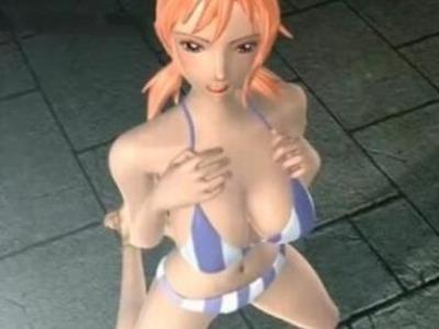 ビキニ姿のナミさんがみんなの憧れパイパイでチンポを挟んで骨抜きにしてくれる最強ご奉仕♥