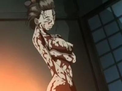 セクシー和風美人と濃厚なまぐわい♥と思ったら射精前にあの世に逝かされた･･･返り血で微笑む美女