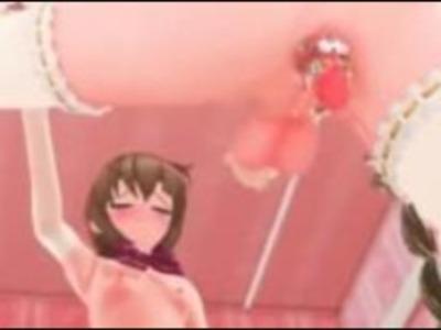 ふたなり美少女が恥ずかしさに震え泣きながら初めてのオナニーで大絶頂！おちんちんも穴も気持ちイイよぉ･･･♥