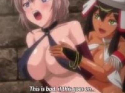 褐色レズ商人に百合アクメさせられたり連続串刺し陵辱で完全奴隷堕ちさせられる巨乳っ娘
