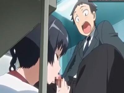 【机下フェラ】机の下に潜り込んでおっぱい見せてフェラしてくれる先輩がたまらんくなってそのまま騎乗位！