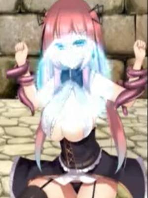 【触手】触手に犯されイキまくるピンク髪の美少女