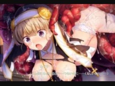 美少女も巨乳聖職者もエロ触手に絡まれて敏感な部分をツンツンズポズポ♥モンスター汁を注がれ続けてボテ腹♥