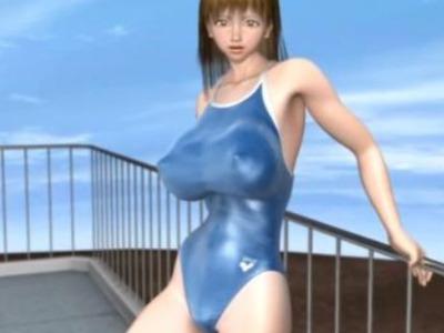 乳首ぽっちり爆乳でモリマンハイレグがエロいJKがハゲ親父のデカマラに夢中♥