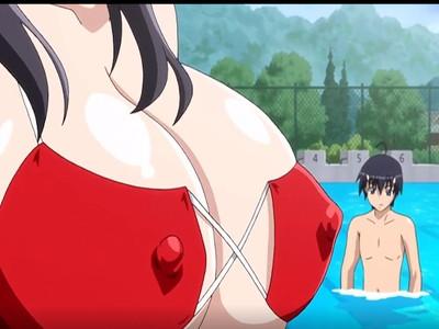 【女子高生】夏のプールで大発情してる女子高生たちにバッキバキのおちんちん汁をたっぷりかけてあげる！