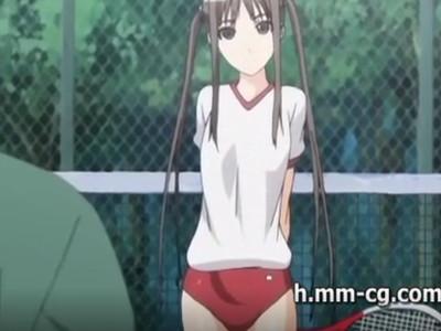 【たちバック】えっちなテニスウェアの女の子を野外で犯す！！バックでチンチン突っ込んでたっぷり中出し！