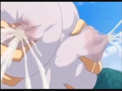 美女の爆乳を揉みしだいたら布越しでも飛び散る母乳！おっぱいからザーメン射精してるみたいｗ