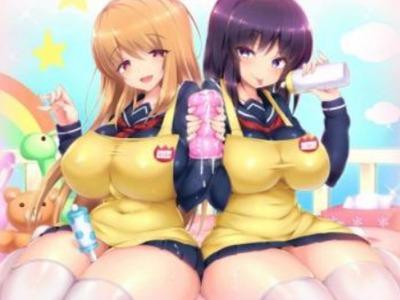 【セーラー服JK×赤ちゃんプレイ】巨乳娘が二人がかりで淫語連発オナ指示！