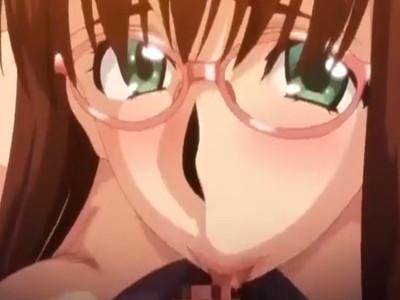 【ずらしハメ】メガネ美少女にでかいおちんちんをずらしハメで生挿入！