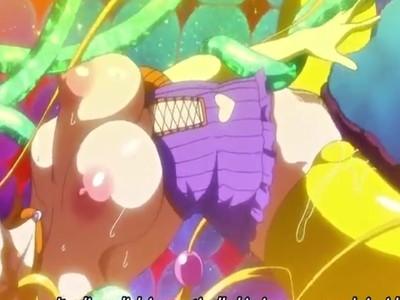 【レイプ】異星の生物にイキ狂うまで犯されてビクビクと痙攣している女の子♡最後は異星人種をたっぷり種付け♡