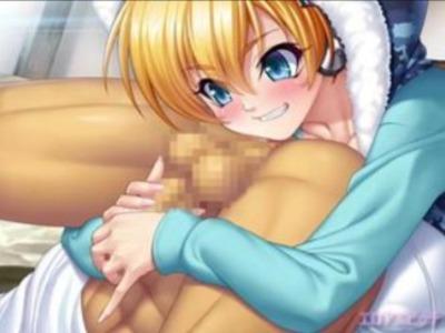 ちんぐり返しで楽しそうに手コキしてうっとりタマ裏をしゃぶる金髪美少女がエッロ♥